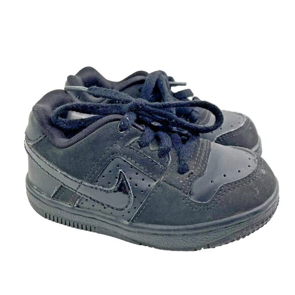 Nike Shoes Unisex Baby Toddler Kids Size 6 Delta Force Black Sneakers Lace Up - Picture 1 of 8